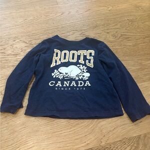 Roots Kids Long Sleeve Shirt in Navy